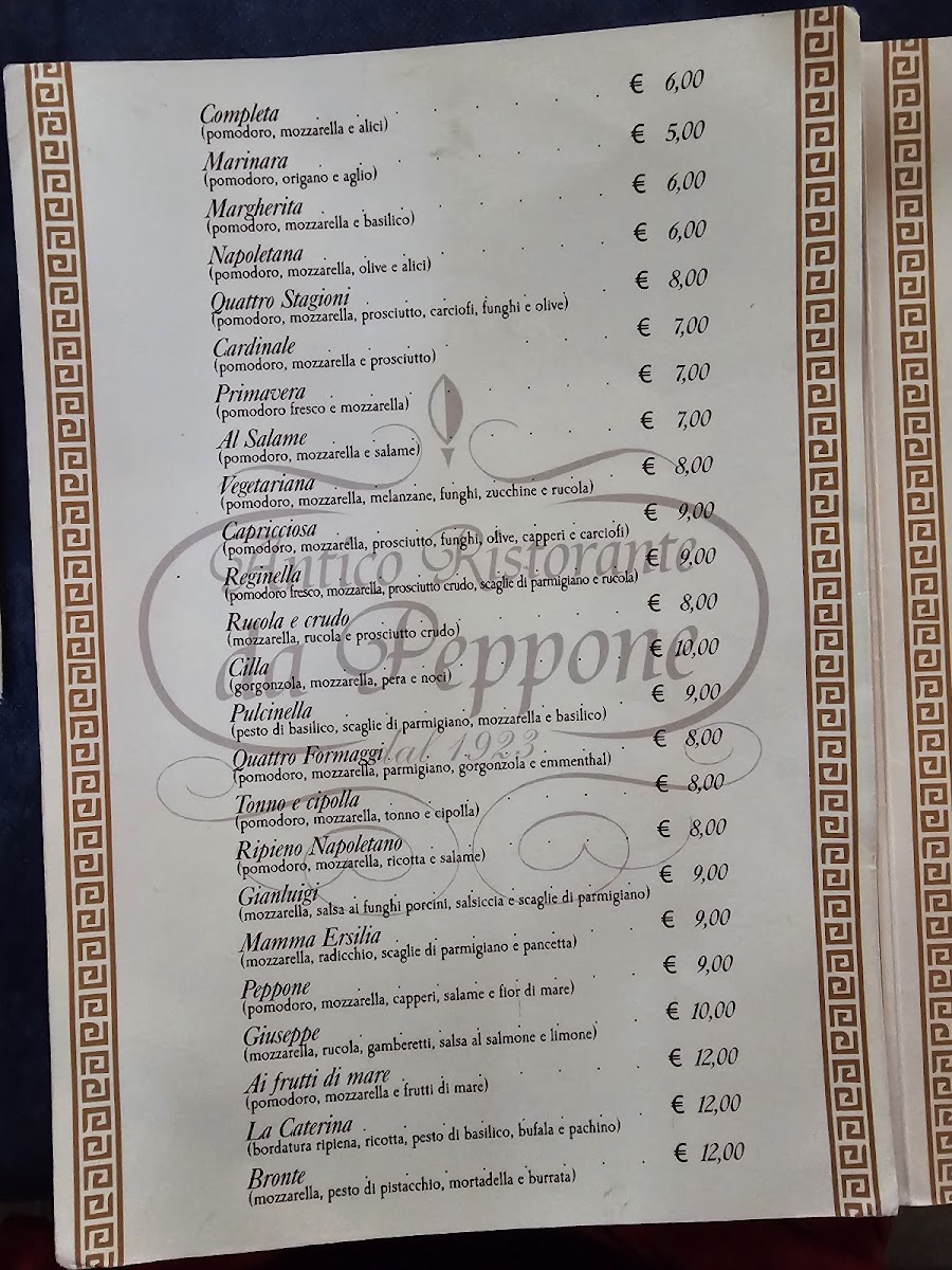 Menu Ristorante Da Peppone, San Lucido-1