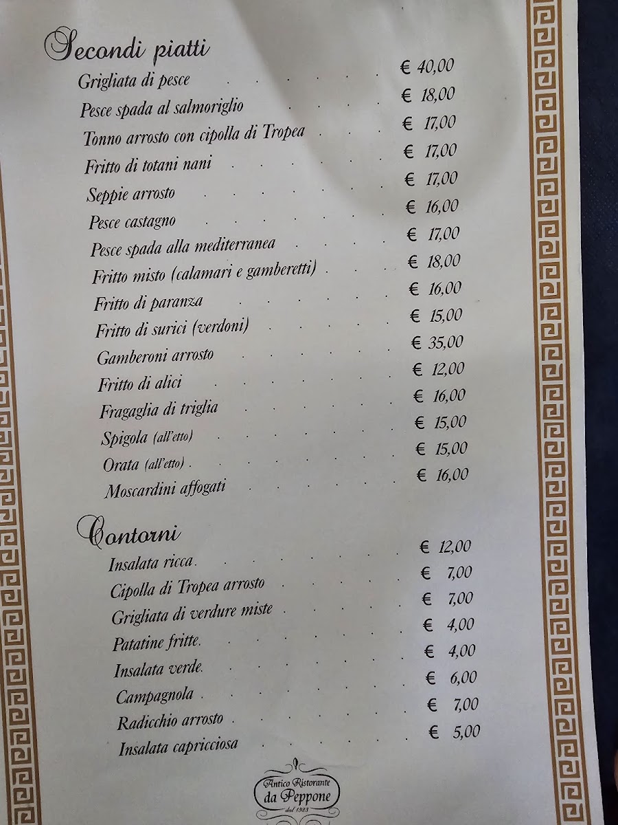 Menu Ristorante Da Peppone, San Lucido-2